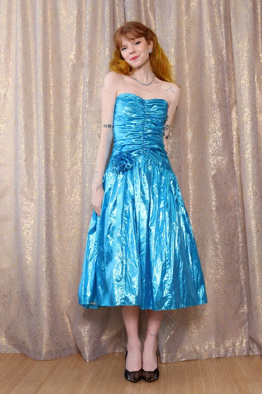 Tourmaline Taffeta Party Dress XS Tunics Satin smooth