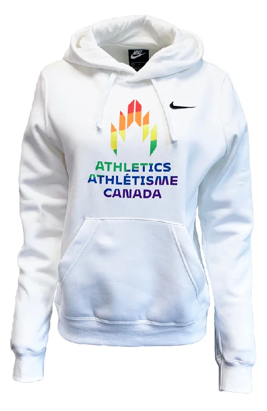 Women’s Nike Athletics Canada Pride Team Club Hoodie Hoodie with Rolled Sleeves Casual Relaxed Women’s Nike Athletics Canada Pride Team Club Hoodie Hoodie with Rolled Sleeves Casual Relaxed