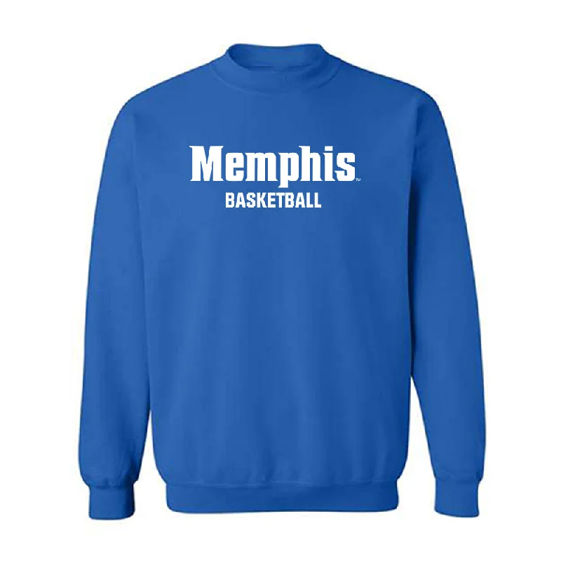 Memphis - NCAA Women's Basketball : Tanyuel Welch - Classic Fashion Shersey Crewneck Sweatshirt Hoodie with Stripes Bold Sporty