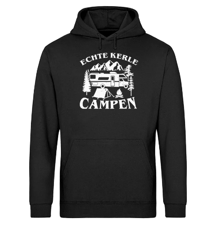Echte Kerle campen - Unisex Organic Hoodie Hoodie with Emblem Brand Identity