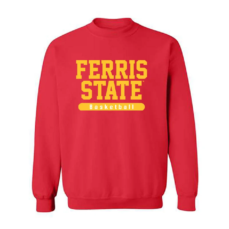 Ferris State - NCAA Women's Basketball : Mia Riley - Classic Shersey Crewneck Sweatshirt Hoodie with Bell Sleeves Flared Feminine