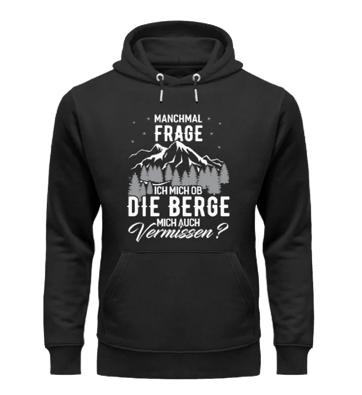 Ob die Berge mich auch vermissen - Unisex Premium Organic Hoodie Hoodie with Side Slits Relaxed Casual