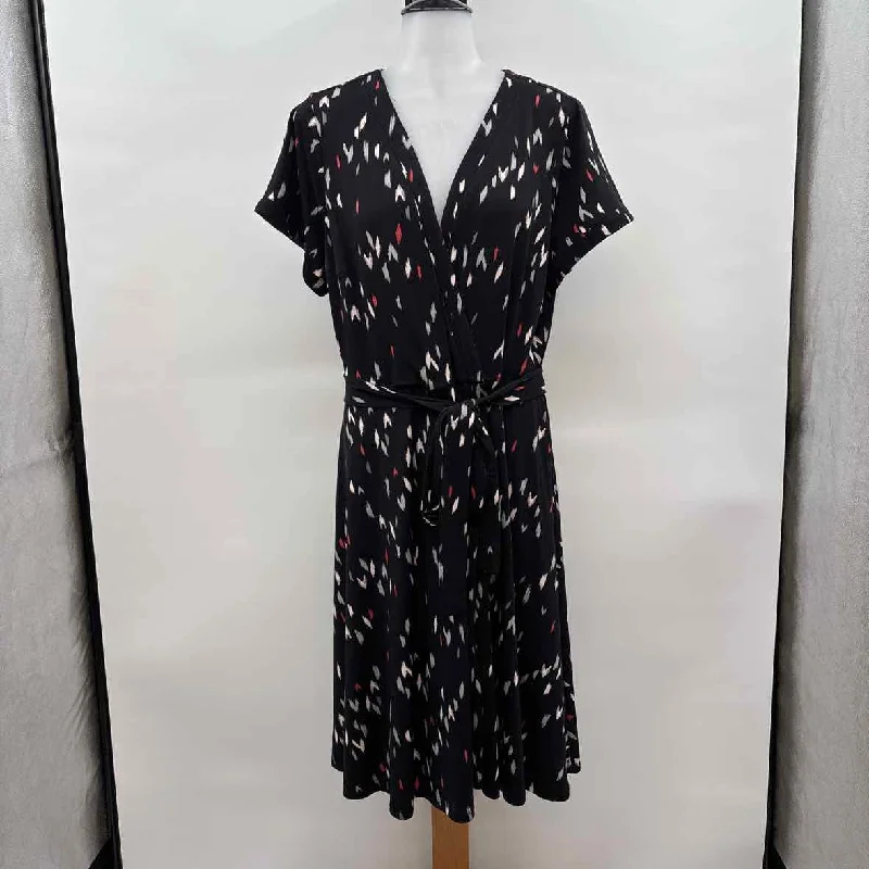 Torrid Women's Size 14 Black Dashes Dress Tunic Top Casual