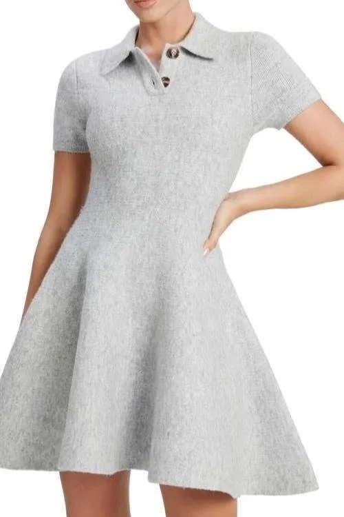 LEXTER S/S MINI DRESS Cozy Knit Mini Dress