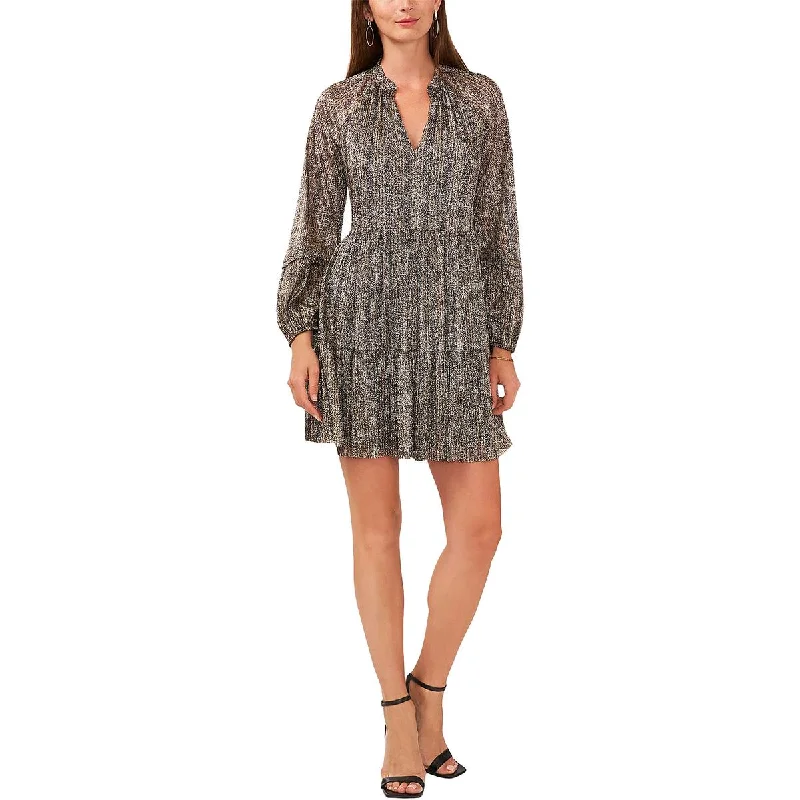 Vince Camuto Womens Metallic Mini Cocktail And Party Dress Tunics Cozy soft