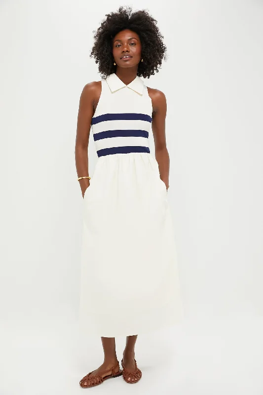 Ivory Stripe Marina Dress Tunics Essential wardrobe