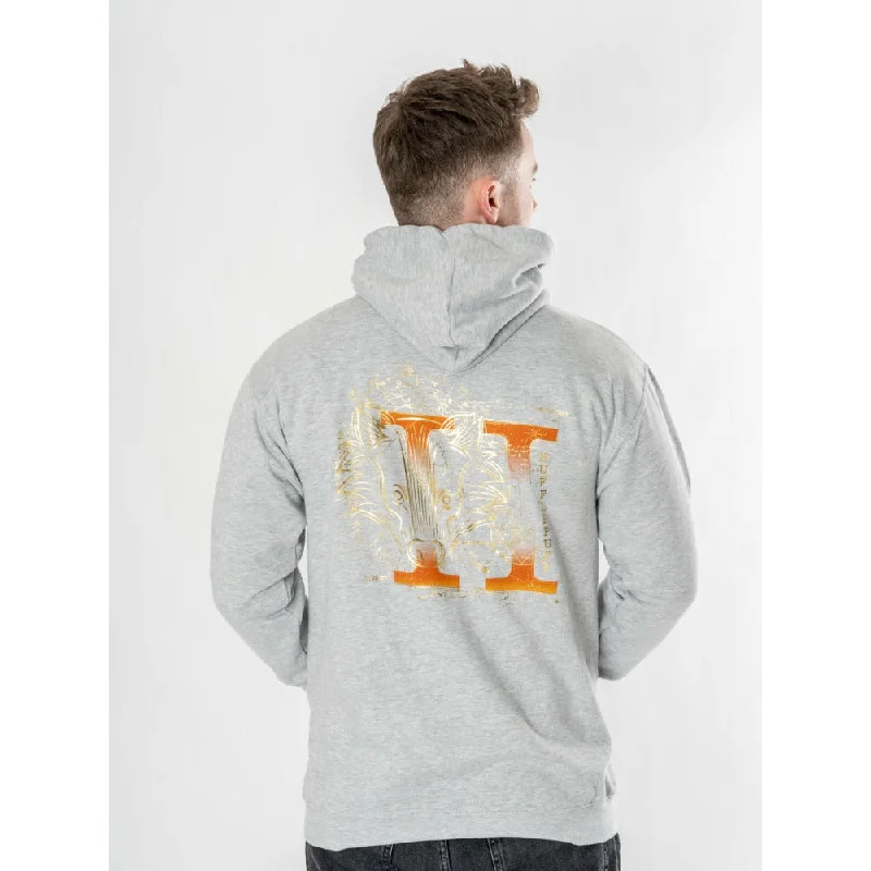 Harry Potter Unisex Grey Marl Hufflepuff Zodiac Hoodie Adult Hoodie with Hood Adjustable Protection
