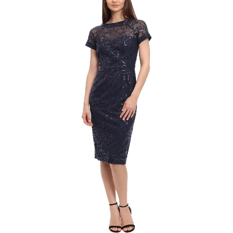 Maggy London Womens Sequined Sheath Cocktail And Party Dress Tunics Brand named