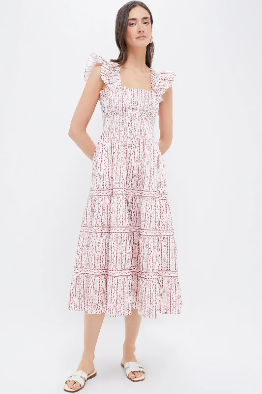 Emma Ikat Stripe Pink Multi Ellie Nap Dress Tunics Mesh breathable