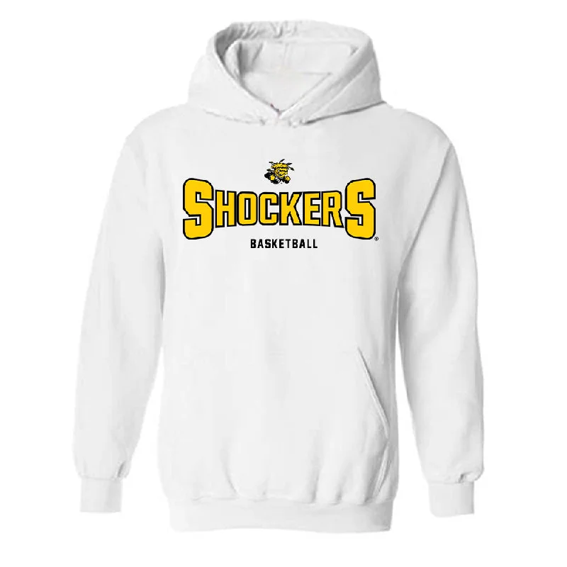 Wichita State - NCAA Women's Basketball : Aicha Ndour - Hooded Sweatshirt Hoodie with Raw Hem Edgy Unfinished