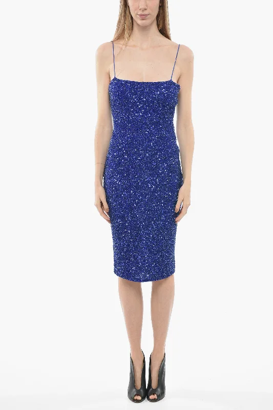 Retrofete Sequined PRIME Midi Slip Dress M Standard size Tunics Sophisticated sleek
