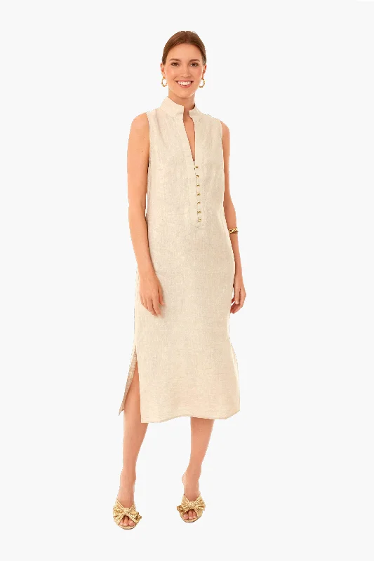 Exclusive Gold Sleeveless Tunic Dress Tunics Versatile stylish