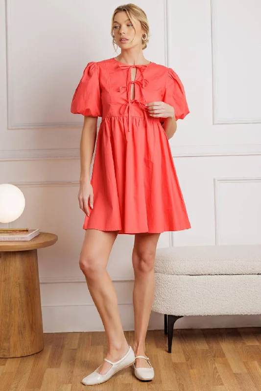 TIMELESS ANYWAYS WOVEN MINI DRESS Elegant Off-Shoulder Dress Mini