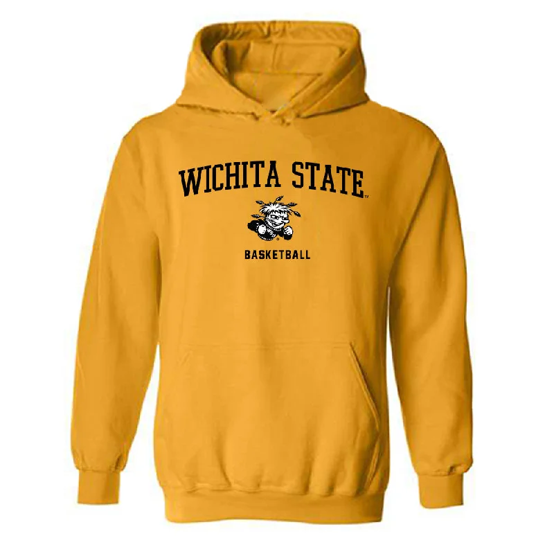 Wichita State - NCAA Women's Basketball : Aicha Ndour - Classic Shersey Hooded Sweatshirt Hoodie with Contrast Stitching Detailed Premium