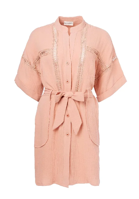 Ms Dress Sorena Dirty-Pink Tunics Spring floral