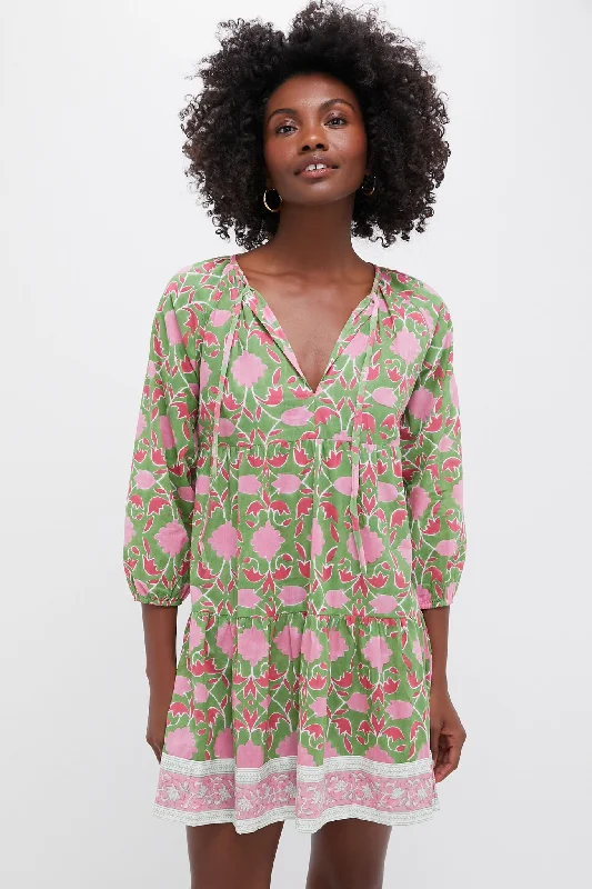 Exclusive Celery Lisbon Print Priya Dress Tunics Corduroy durable