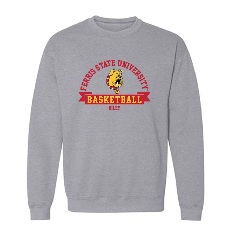 Ferris State - NCAA Women's Basketball : Mia Riley - Classic Fashion Shersey Crewneck Sweatshirt Hoodie with Ribbed Cuffs Snug Fit Comfort