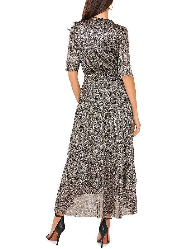 Womens Smocked Long Cocktail And Party Dress Tunics Practical easy-care