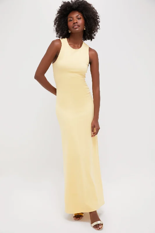 Pale Honey Bari Dress Boat Neckline Classic