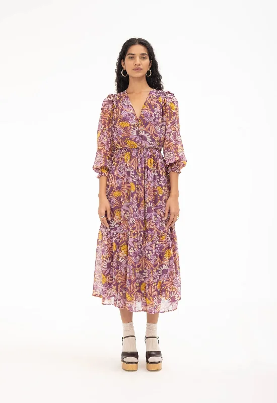 Dress Pearl Dress Violet Tunics Office stylish