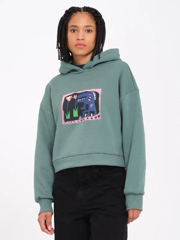 Longo Hoodie - Sea Green Hoodie with Full-Zip Functional Layering