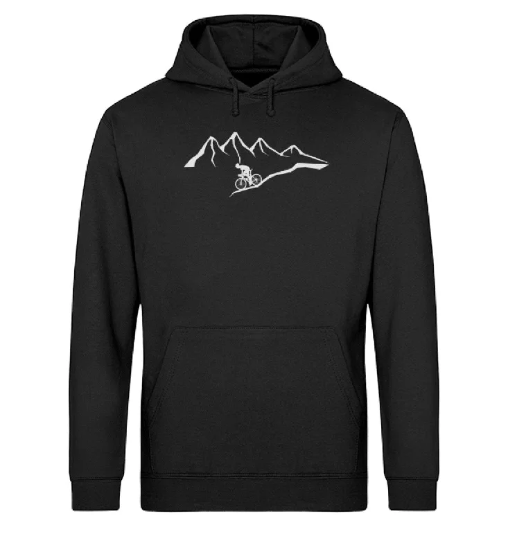 Berge und Biker - Unisex Organic Hoodie Hoodie with Camouflage Military Edgy