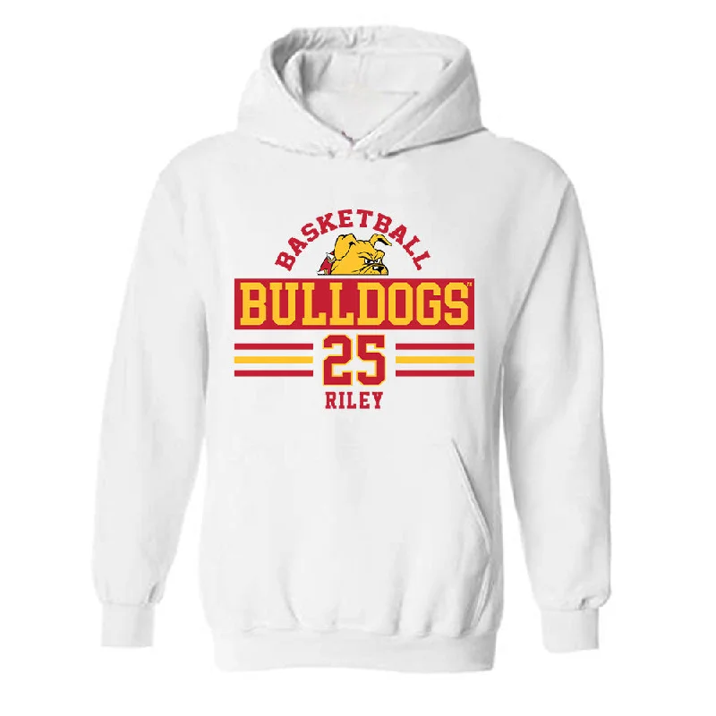 Ferris State - NCAA Women's Basketball : Mia Riley - Classic Fashion Shersey Hooded Sweatshirt Hoodie with Rolled Sleeves Casual Relaxed
