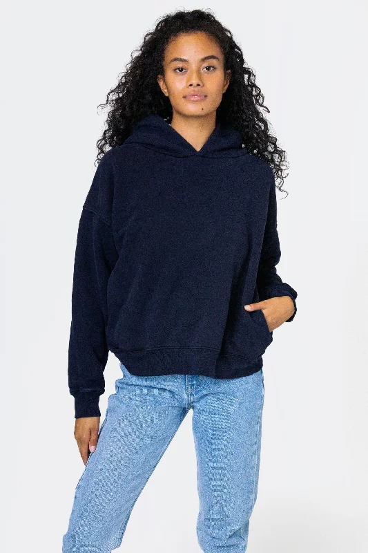 WF369GD - Puffy Heavyweight Fleece Cropped Hoodie Oversized Hoodie Comfort Casual