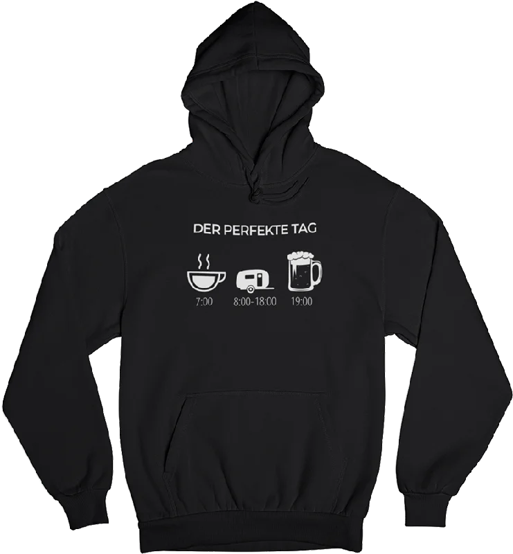 Der perfekte Camping Tag - Unisex Organic Hoodie Hoodie with Turtle Neck Cozy Winter