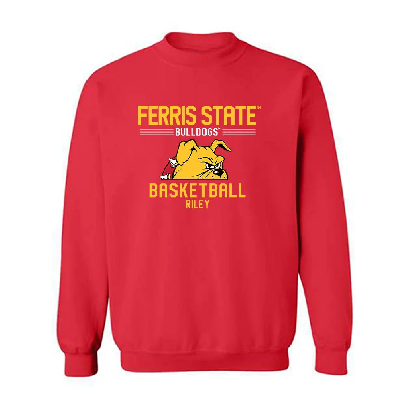 Ferris State - NCAA Women's Basketball : Mia Riley - Classic Fashion Shersey Crewneck Sweatshirt Hoodie with Typography Text Message