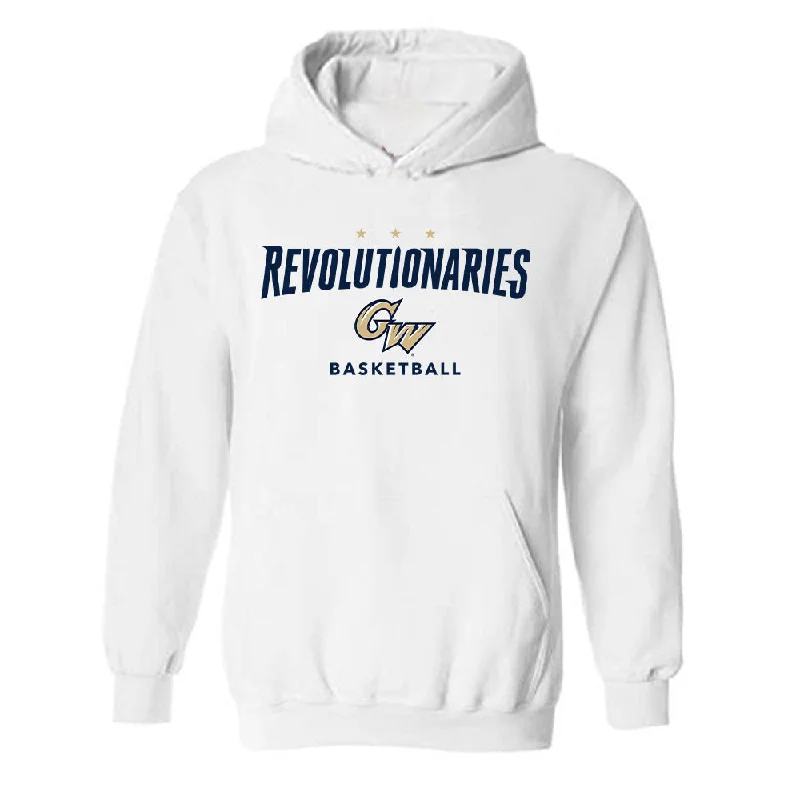 GWU - NCAA Women's Basketball : Caia Loving - Classic Fashion Shersey Hooded Sweatshirt Hoodie with Pastel Soft Subtle