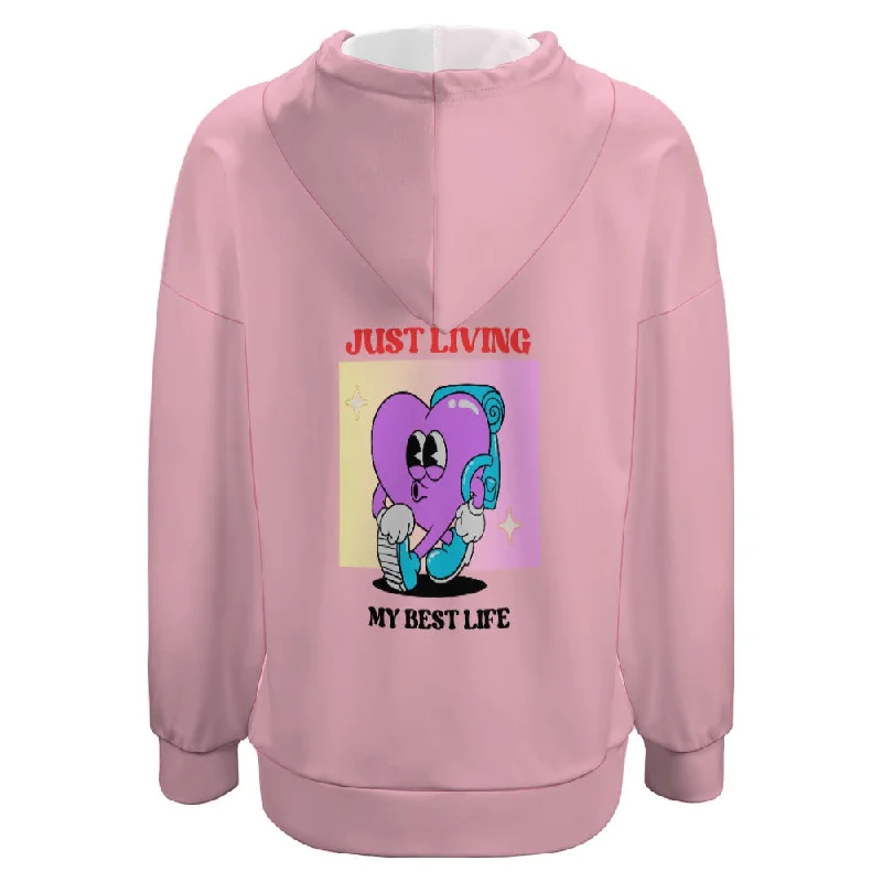 Dropped Sleeve Hoodie Hoodie with Lining Warm Insulated