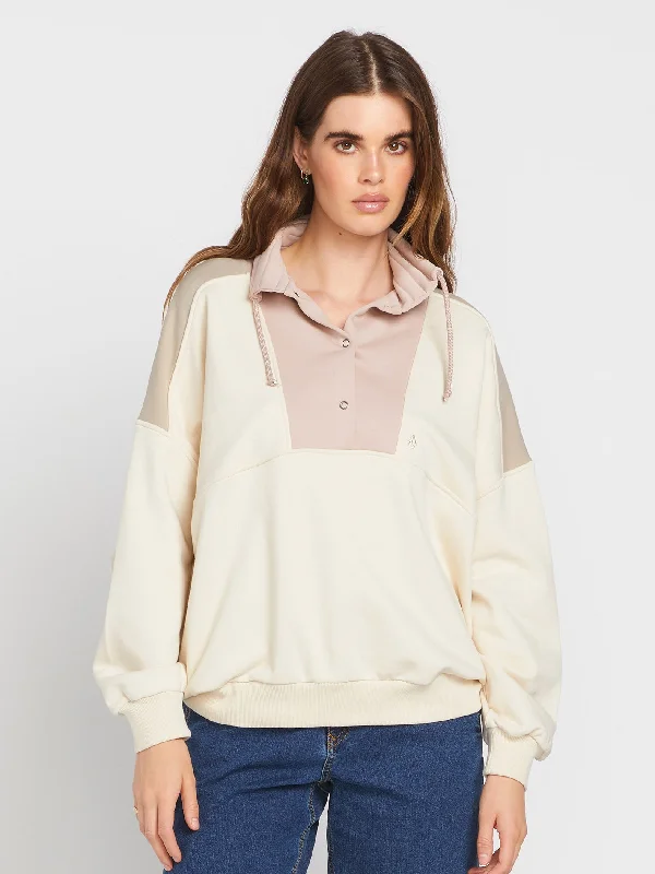 Reetrostone Sweatshirt - Cloud Hoodie with Toggle Buttons Decorative Unique