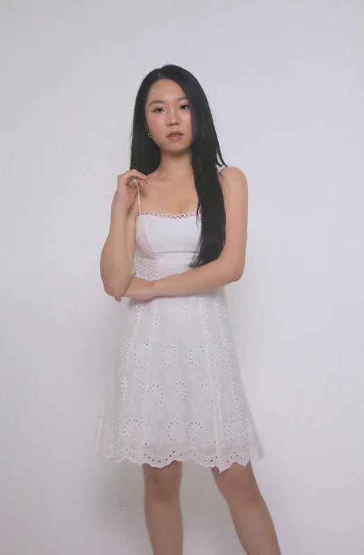 Juliet 100% Linen Mini Dress Stylish Sweetheart Mini Dress