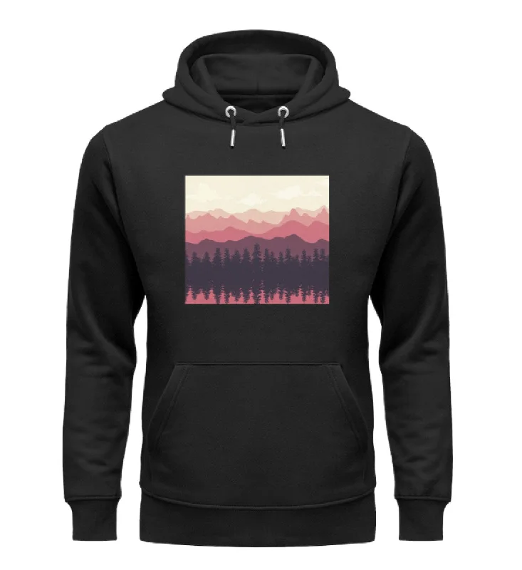 Berglandschaft - Unisex Premium Organic Hoodie Hoodie with Applique Textured Unique