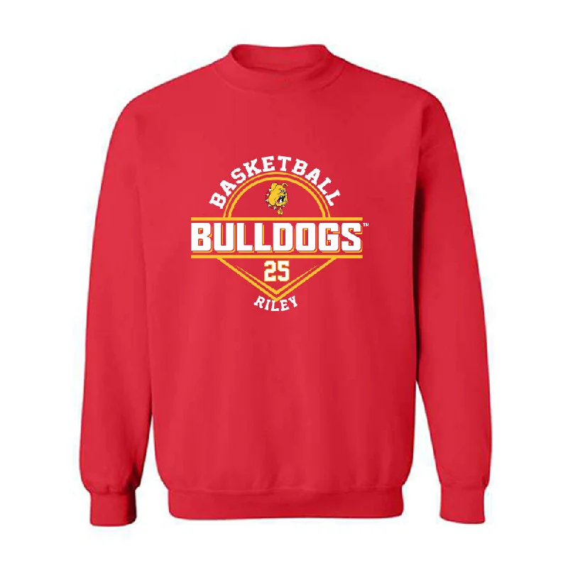 Ferris State - NCAA Women's Basketball : Mia Riley - Classic Fashion Shersey Crewneck Sweatshirt Hoodie with Mock Neck Collared Structured