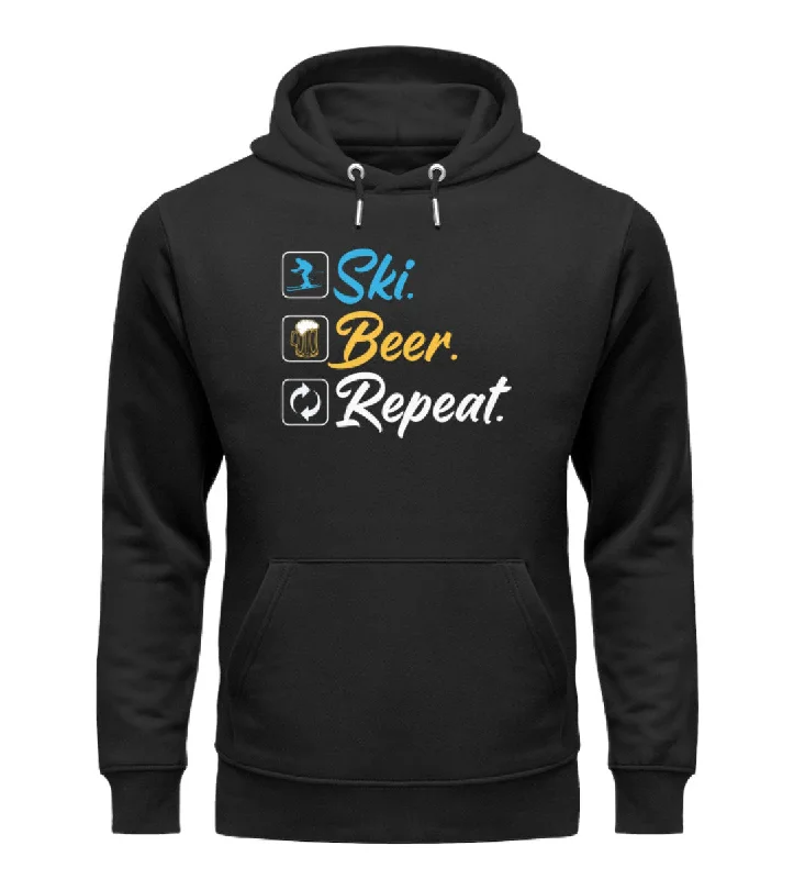 Ski. Beer. Repeat. - Unisex Premium Organic Hoodie Hoodie with Crew Neck Simple Timeless