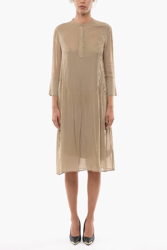 Samsoe Samsoe Hidden Closure ELM Sheer Tunic Dress S Standard size Tunics Cozy comfortable
