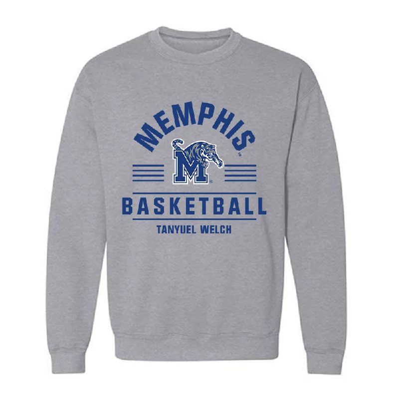 Memphis - NCAA Women's Basketball : Tanyuel Welch - Classic Fashion Shersey Crewneck Sweatshirt Hoodie with Set-In Sleeves Structured Classic
