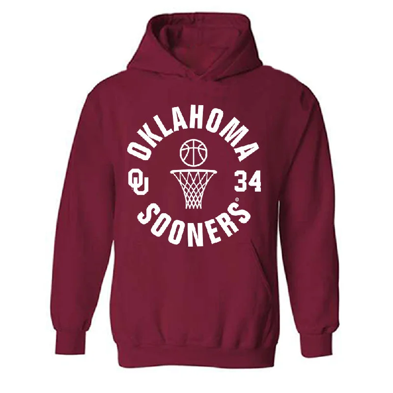 Oklahoma - NCAA Women's Basketball : Liz Scott - Sports Shersey Hooded Sweatshirt Hoodie with Zipper Versatile Modern