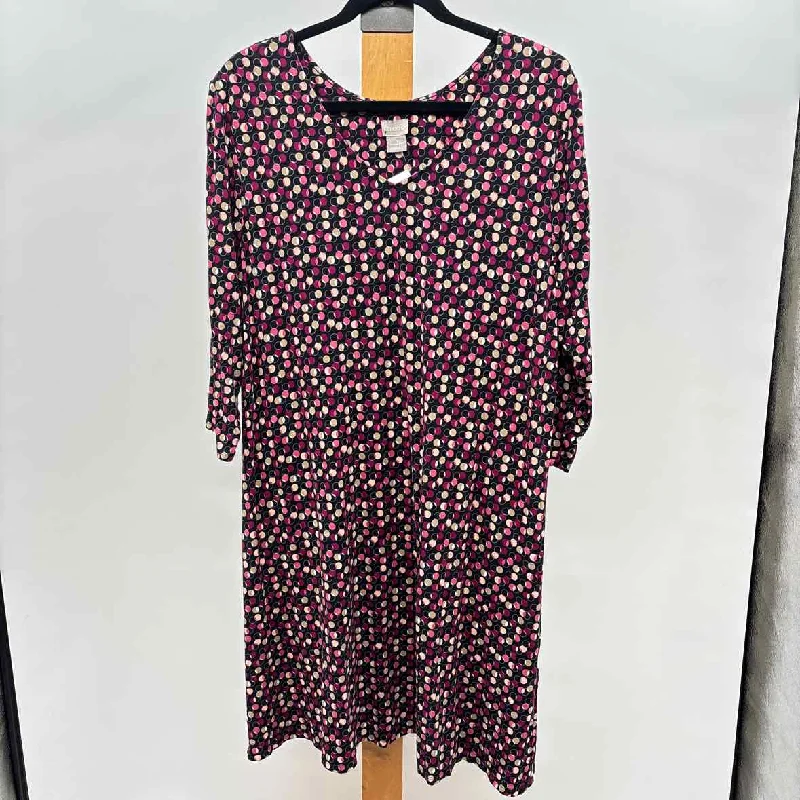 Chico's Women's Size XL Black dotted Dress Tunics Canvas sturdy