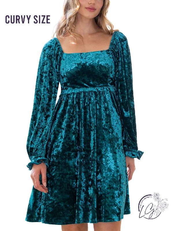 Curvy Midnight Magic Mini Dress Chic Tropical Mini Dress