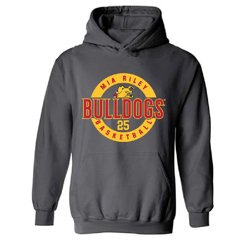 Ferris State - NCAA Women's Basketball : Mia Riley - Classic Fashion Shersey Hooded Sweatshirt Hoodie with Emblem Brand Identity