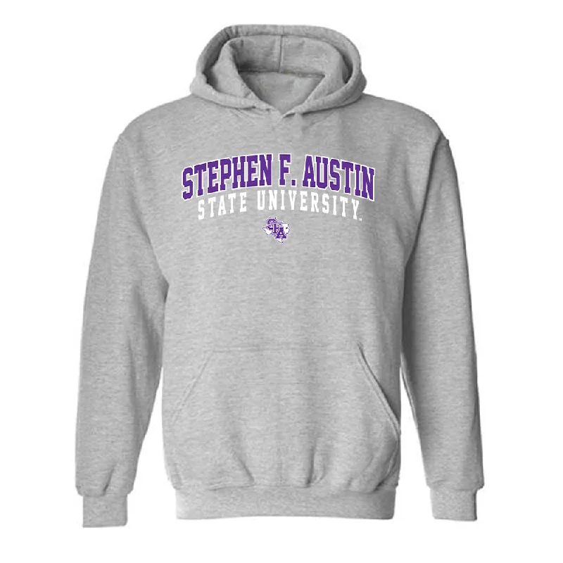 SFA - NCAA Women's Basketball : Faith Blackstone - Hooded Sweatshirt Hoodie with Button Placket Classic Preppy