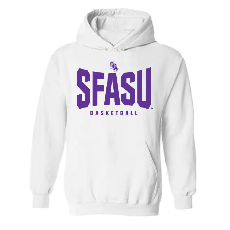 SFA - NCAA Women's Basketball : Faith Blackstone - Hooded Sweatshirt Hoodie with Raglan Sleeves Sporty Comfortable