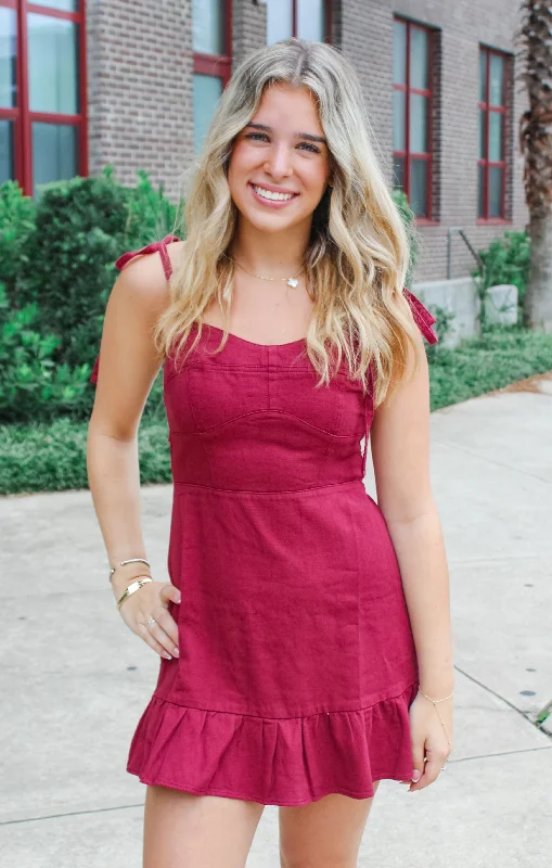 The Game Day Denim Mini Dress Classic Casual Mini Dress