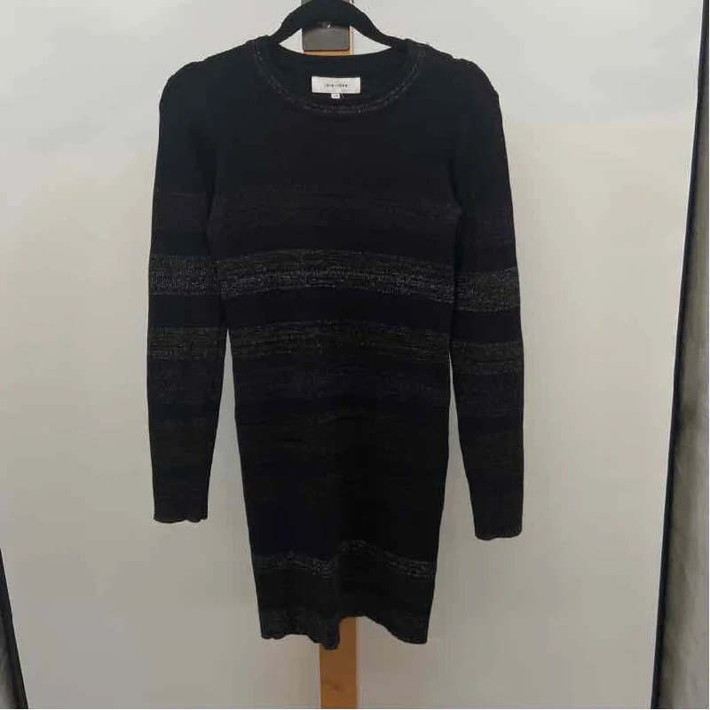 John + Jenn Women's Size L Black Shimmer Dress Tunics Leisure comfortable
