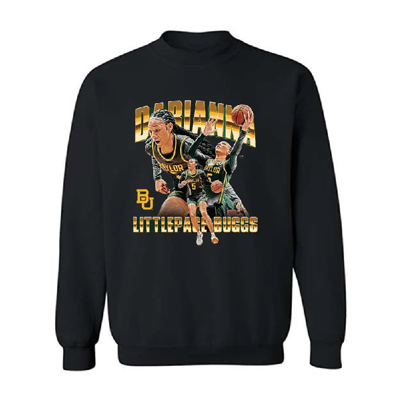Baylor - NCAA Women's Basketball : Darianna Littlepage-Buggs - Crewneck Sweatshirt Hoodie with Gradient Ombre Colorful