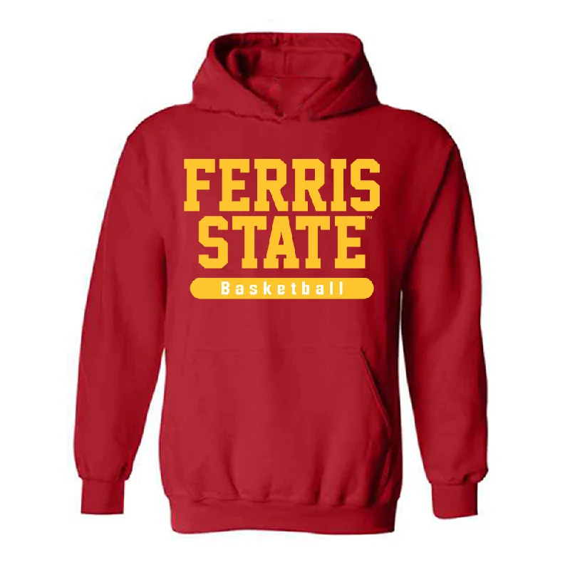 Ferris State - NCAA Women's Basketball : Mia Riley - Classic Shersey Hooded Sweatshirt Hoodie with Pocket Utility Practical