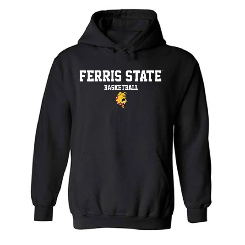 Ferris State - NCAA Women's Basketball : Mia Riley - Classic Shersey Hooded Sweatshirt Hoodie with Elastic Cuffs Stretchable Comfortable